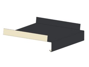 Appui de fenêtre à cotés relevés